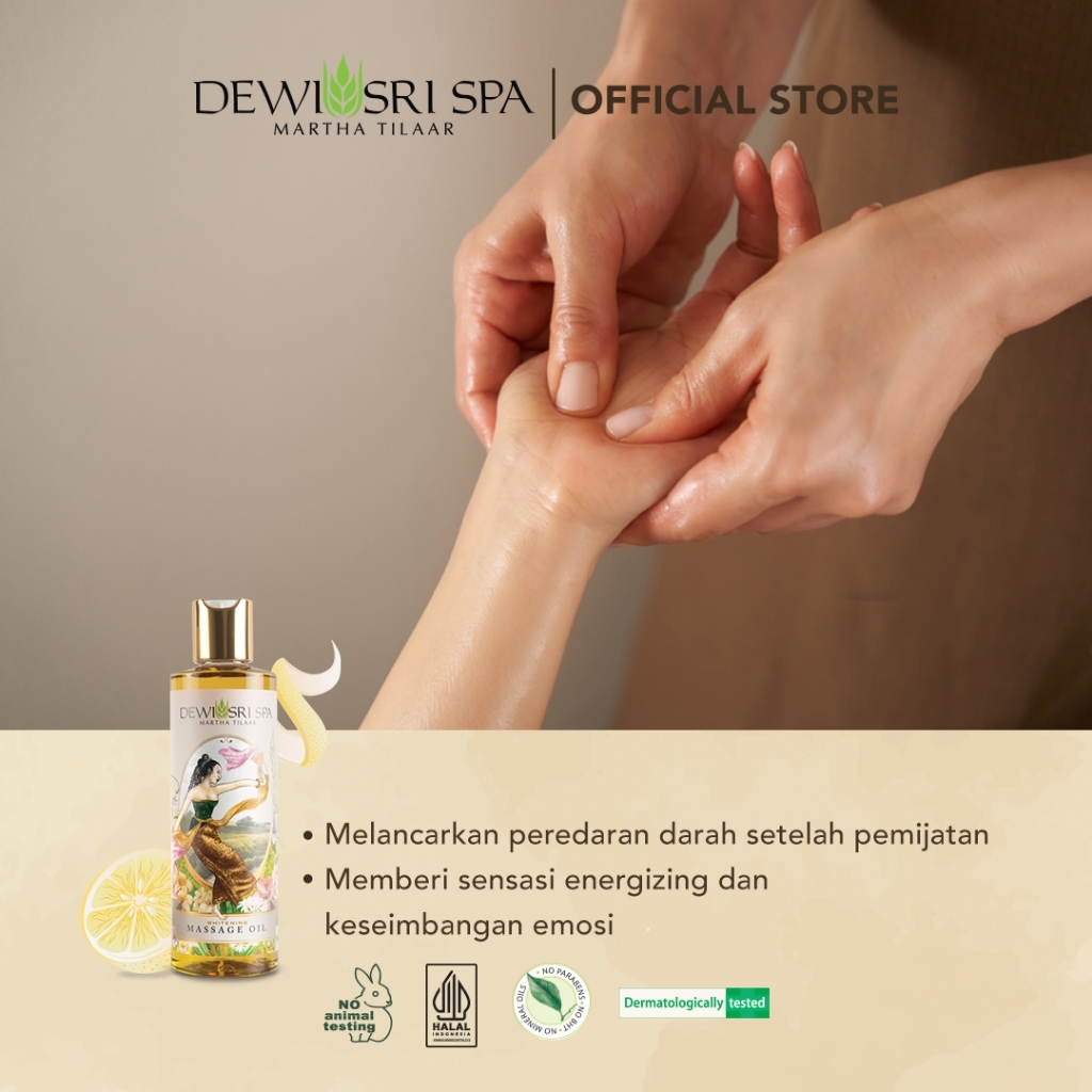 Dewi Sri Spa Whitening Massage Oil 250 ml