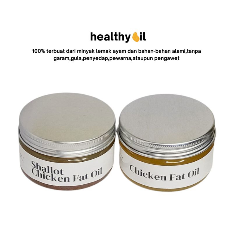 

[100ML + 100ML] Minyak Lemak Ayam MPASI + Minyak Lemak Ayam Bawang Merah MPASI - Healthy Oil