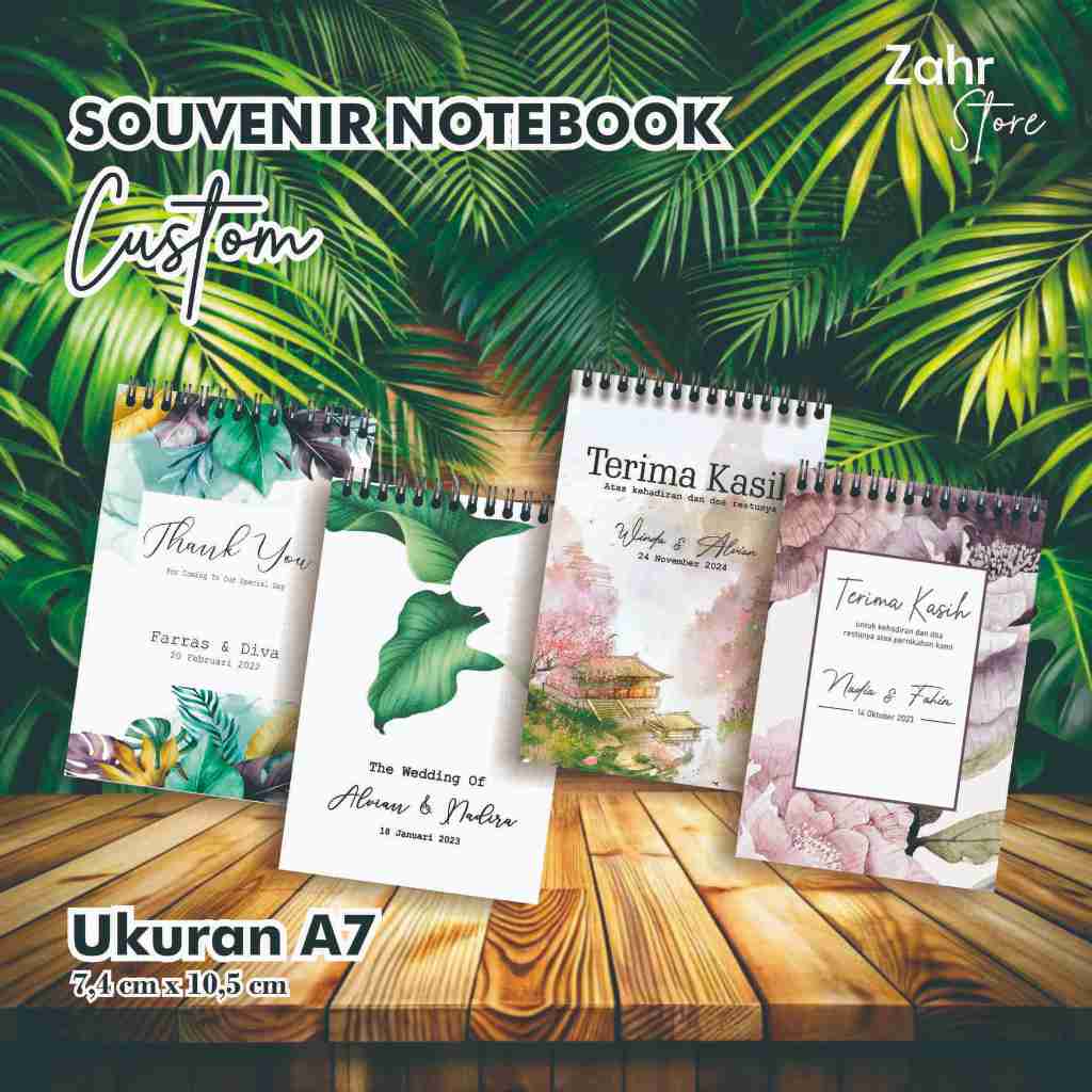 

Zahr Store Souvenir Notebook Custom Ukuran A7 [7,4 cm x 10,5 cm]