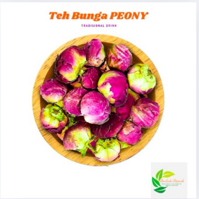 

Teh Bunga Peony Herbal Alami PEONY Flower Tea Tisane Pure Dried