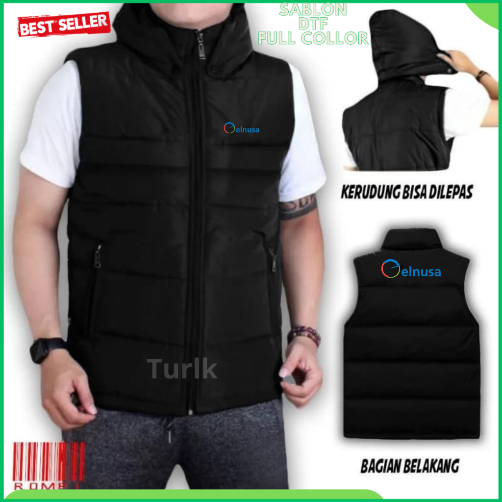 Rompi Elnusa Jaket Vest Elnusa Custom