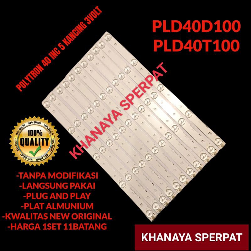 BACKLIGHT TV LED POLYTRON 40INC PLD40D100 PLD40T100
