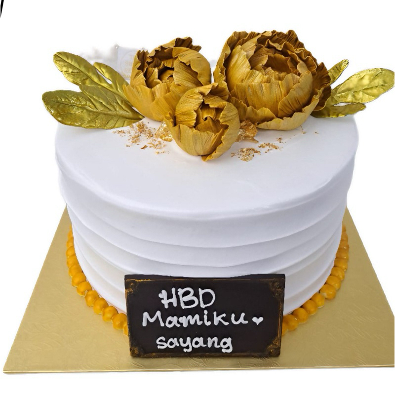 

Cake Gold Flower