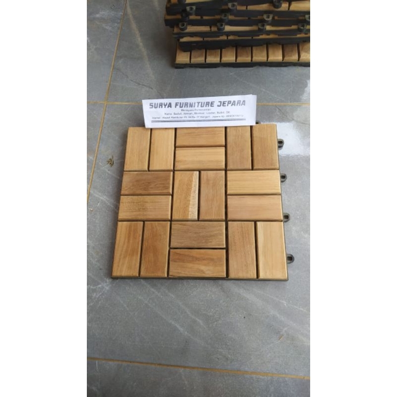 LANTAI KAYU JATI parkit