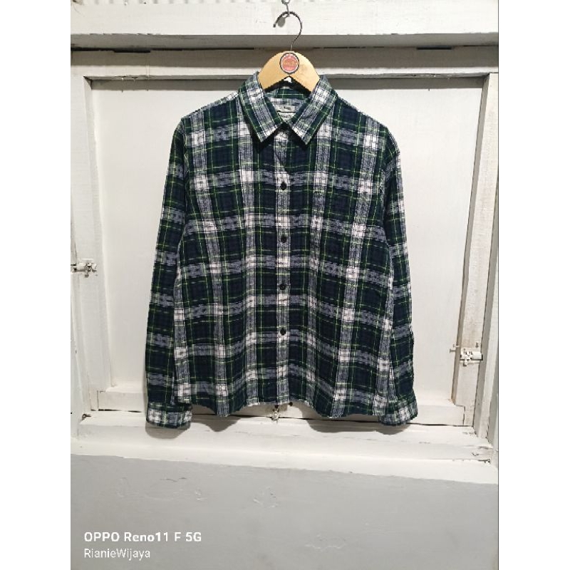 Bean LL Button Front Flannel Relaxed Fit Plaid Shirt