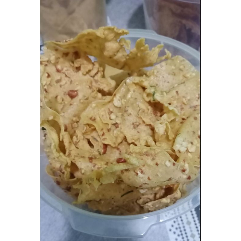

Peyek kacang/udang rebon kemasan toples 5L