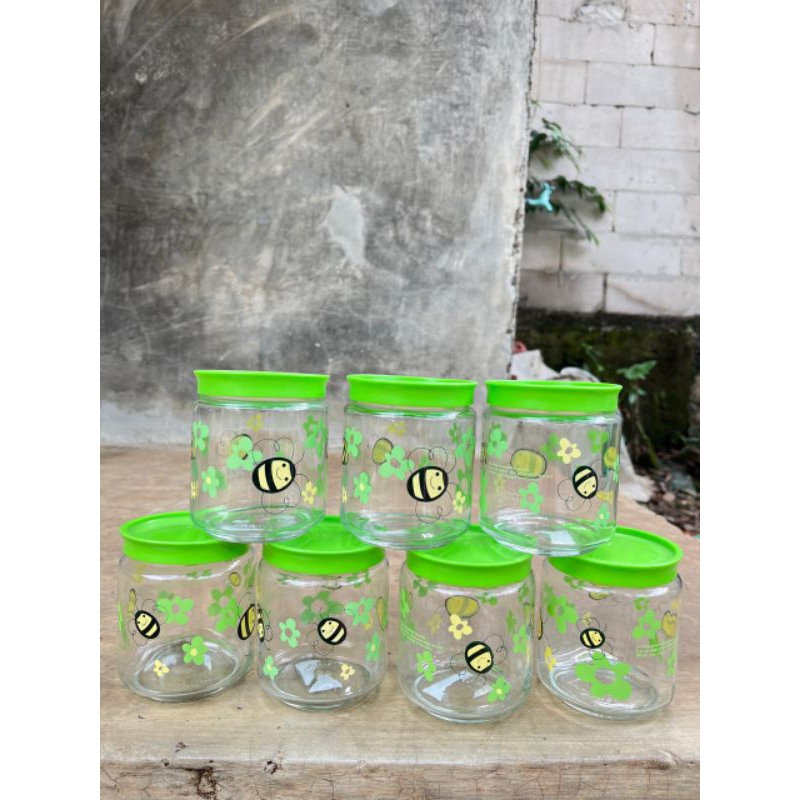 TOPLES KUE KACA 450ML HIJAU/TOPLES KACANG/TOPLES LEBARAN/TOPLES BUMBU SERBAGUNA TEBAL