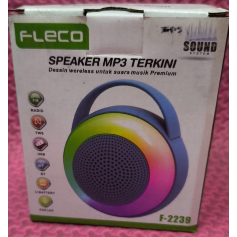 Speaker Aktif Mini Blutot Merek Fleco MP3 Terkini F-2239