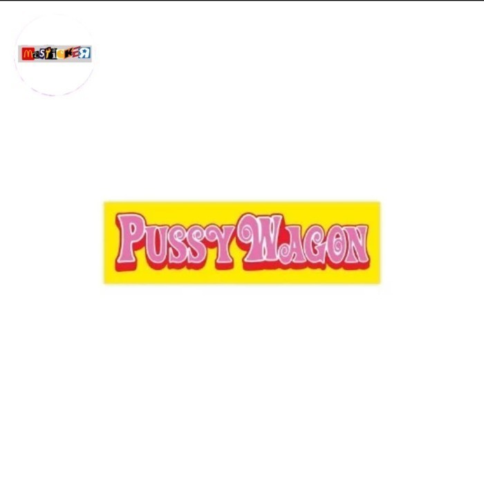 

sticker Pussy Wagon logo stiker killbill film quentin tarantino