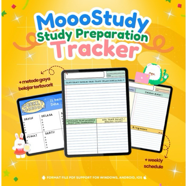 

Student Study Tracker [Printable PDF] for tablet / ipad