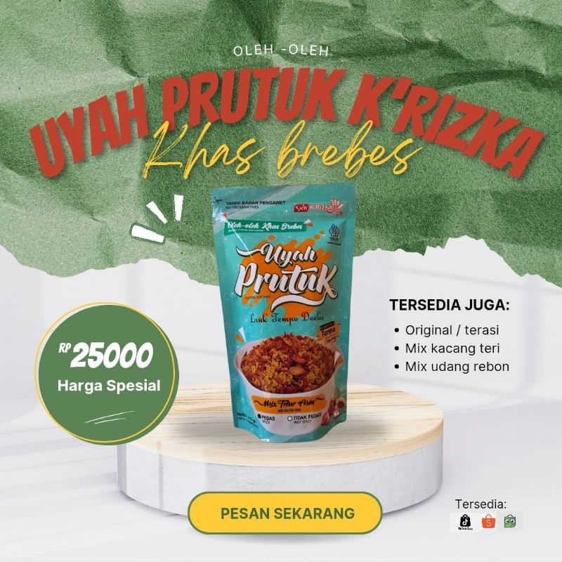 

UYAH PRUTUK K'RIZKA MIX TELUR ASIN 110 GR