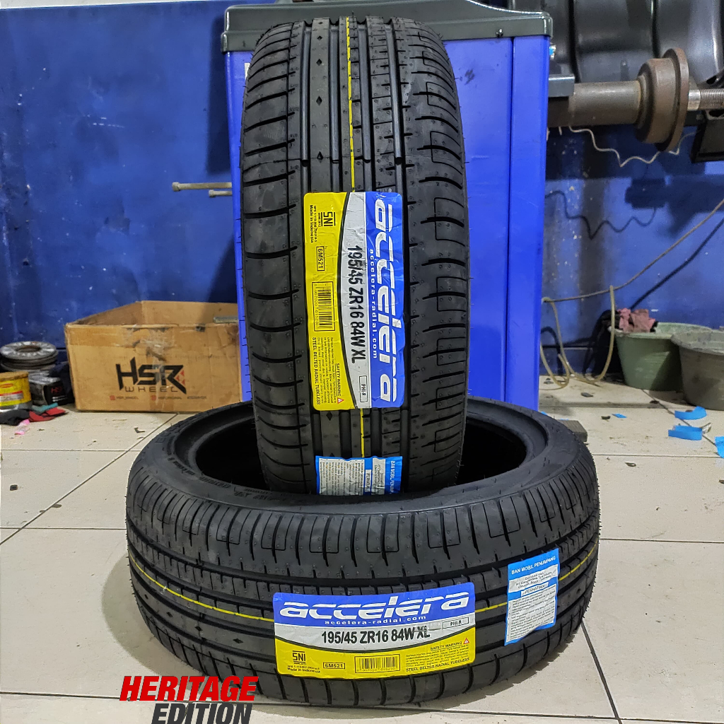 Ban Mobil Racing Ring16 Ban Baru Accelera 195 45 R16 Ban Mobil Tubeles Radial R16