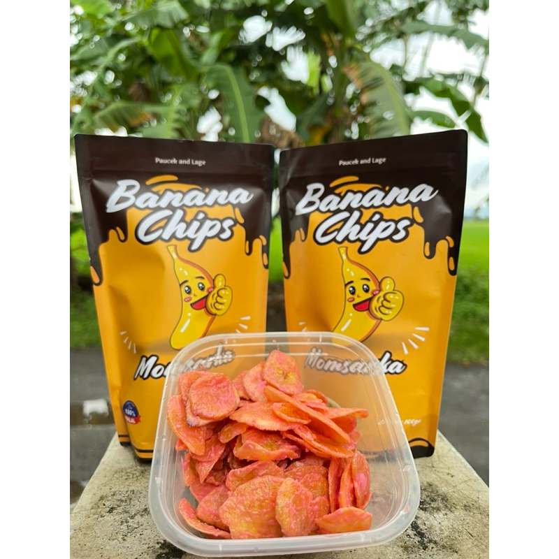 

Bananachips Momsarka - Chips Stawbery - Keripik Pisang Strawbery