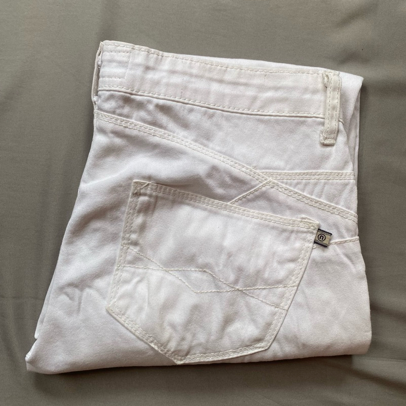 Jeans Putih Preloved | Straight Jeans Preloved | Celana Jeans Preloved