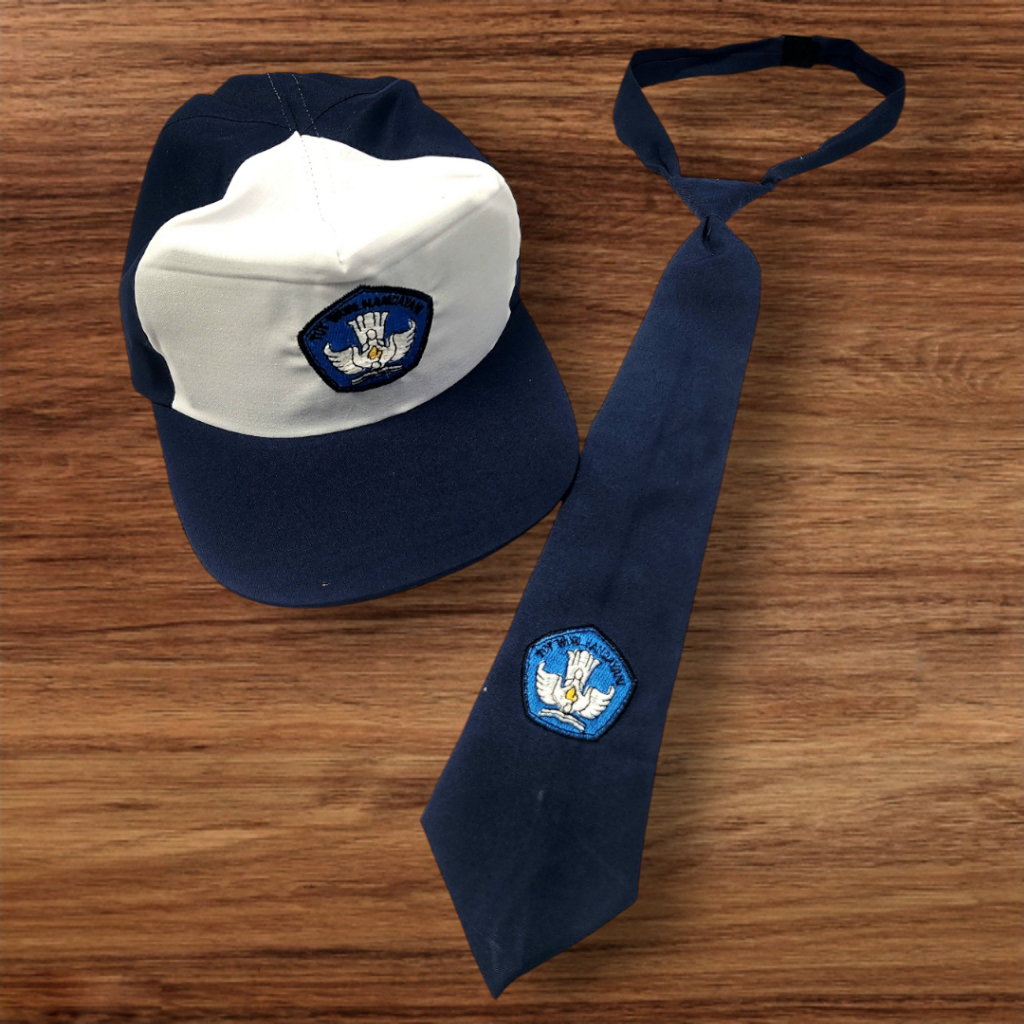 TOPI DAN DASI SMP BORDIR