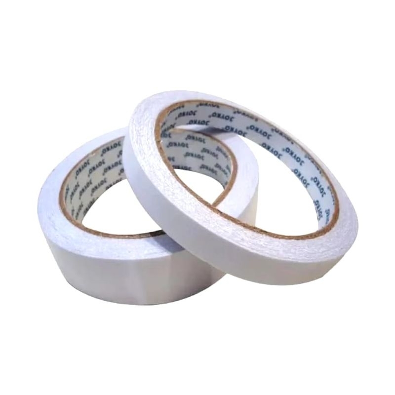 

Double Tape Isolasi 12mm 24mm x 15yard Solasi Bolak Balik Perekat Dua Sisi
