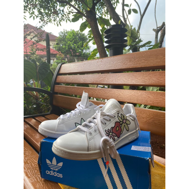 ADIDAS STAN SMITH FLOWER WHITE