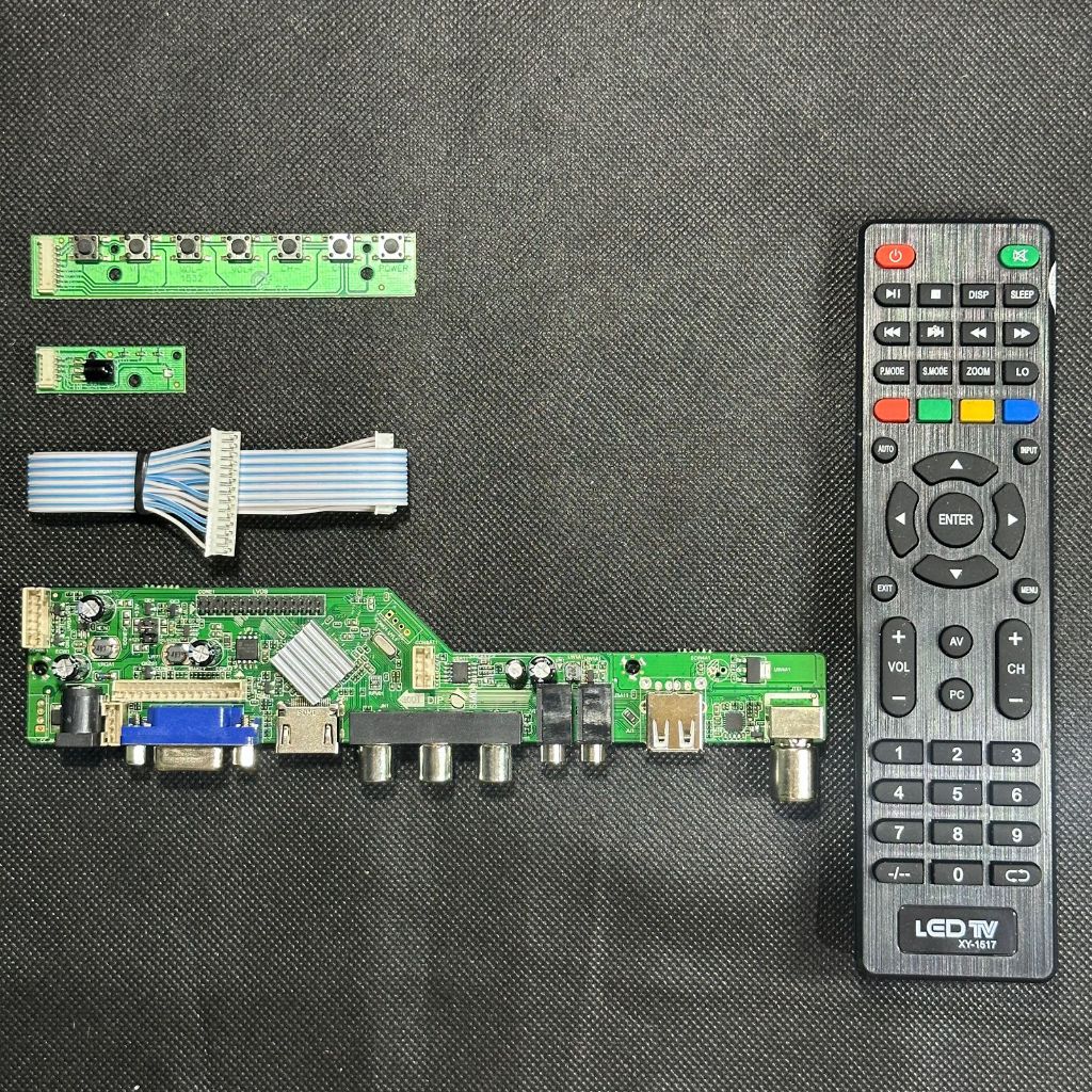 Paket Board ZS63WBKR00 TV LED LCD Digital Monitor Kabel LVDS 20 30 40 Pin Layar Laptop USB Multimedi