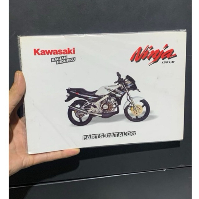 PANDUAN BUKU KATALOG SPAREPART KAWASAKI NINJA R RR SS, Buku parts katalog Ninja 150 2 tak  Ninja RR 
