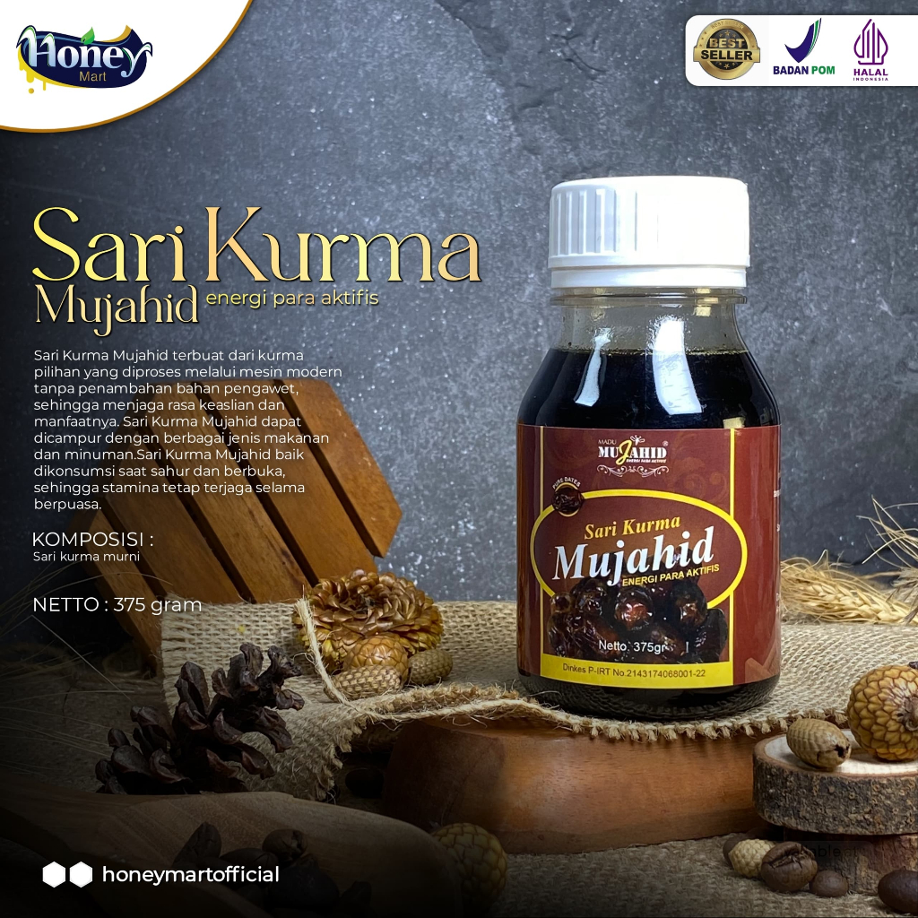 

Sari Kurma Murni Tanpa Bahan Pengawet Netto 350gram [SK001]