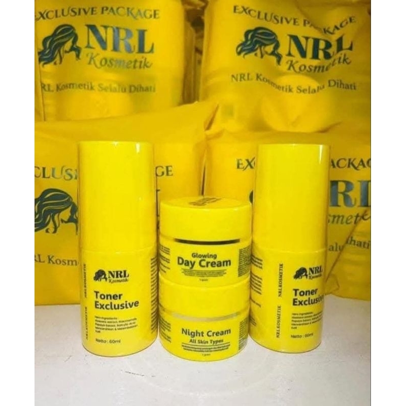 [ECER] CREAM NRL EKSKLUSIF BPOM (CREAM MALAM/CREAM SIANG/TONER/SABUN) DIJAMIN ORI