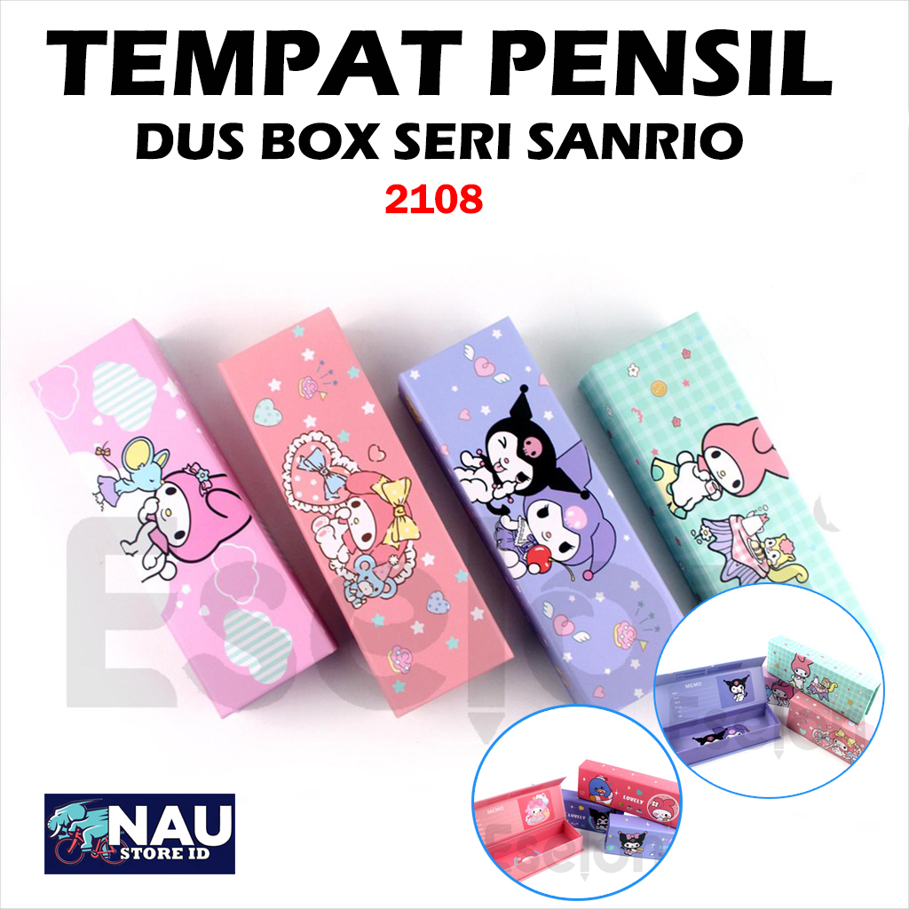 

TEMPAT PENSIL DOS BOX SERI SANRIO / Kotak Pensil Dos Magnet Fancy/ Tempat Pensil Dos Magnet Karakter - TEMPAT PENSIL - NAU STORE ID