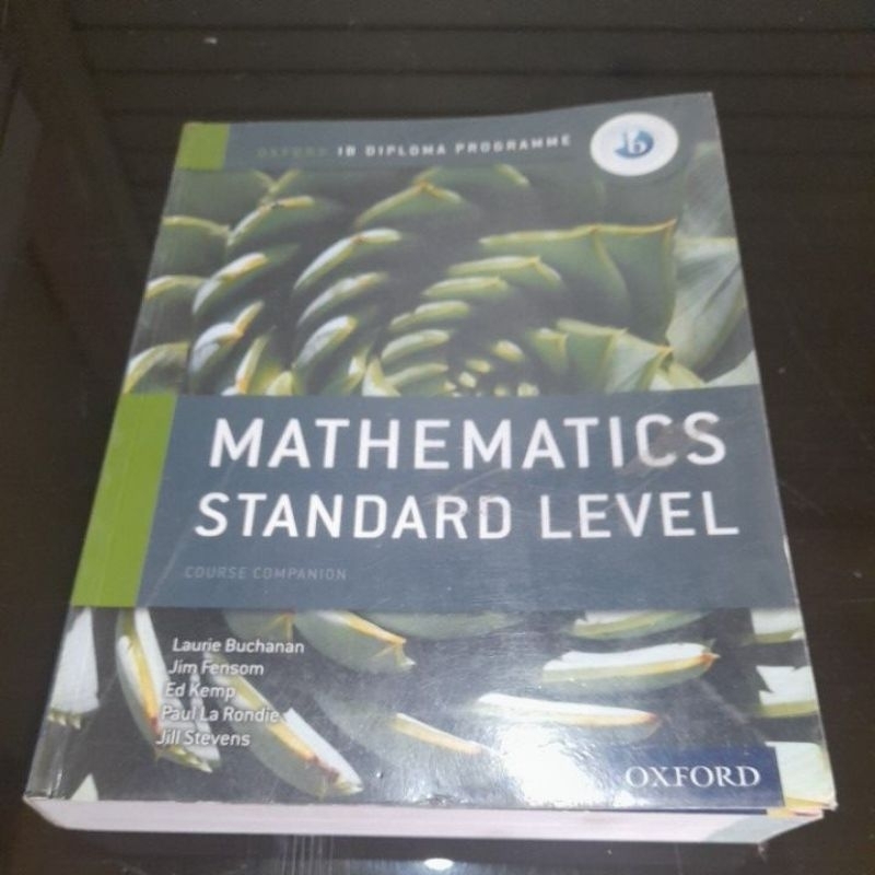 OXFORD IB DIPLOMA PROGRAMME/MATHEMATICS STANDARD LEVEL original