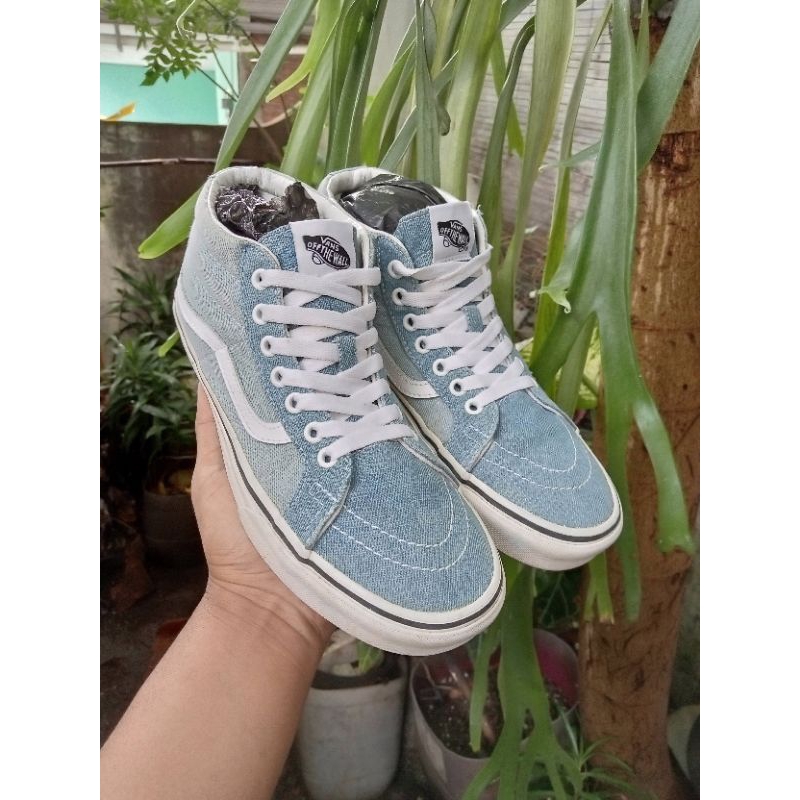 Sepatu Second / Sepatu Bekas Vans SK8 Mid Denim - Size : 40,5 - Insole : 26 cm - Sneakers - Casual