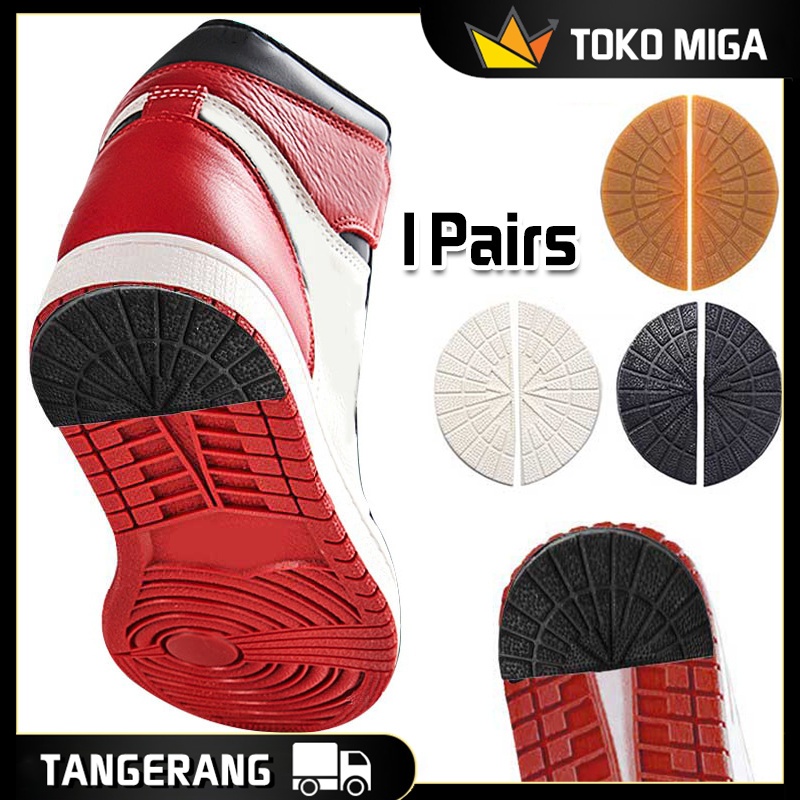1 Pasang Outsole Sepatu Basket 85MM*38MM Outsole Basket Anti Slip 2PCS Heel Tip Perawatan Aksesoris 