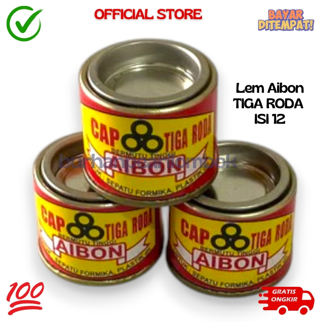 

Lem Aibon AA Bon Lem Sepatu Kertas Kain Plastik Isi 12