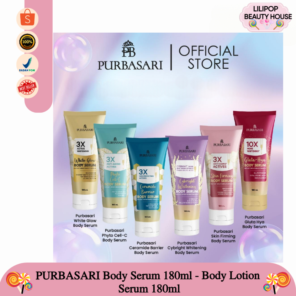 PURBASARI Body Serum 180ml - Body Lotion Serum 180ml
