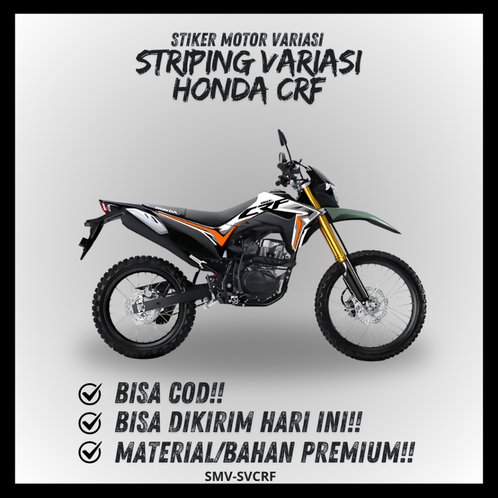 STIKER STRIPING HONDA CRF 150 STICKER LIS BODY MOTOR CRF 150 2022