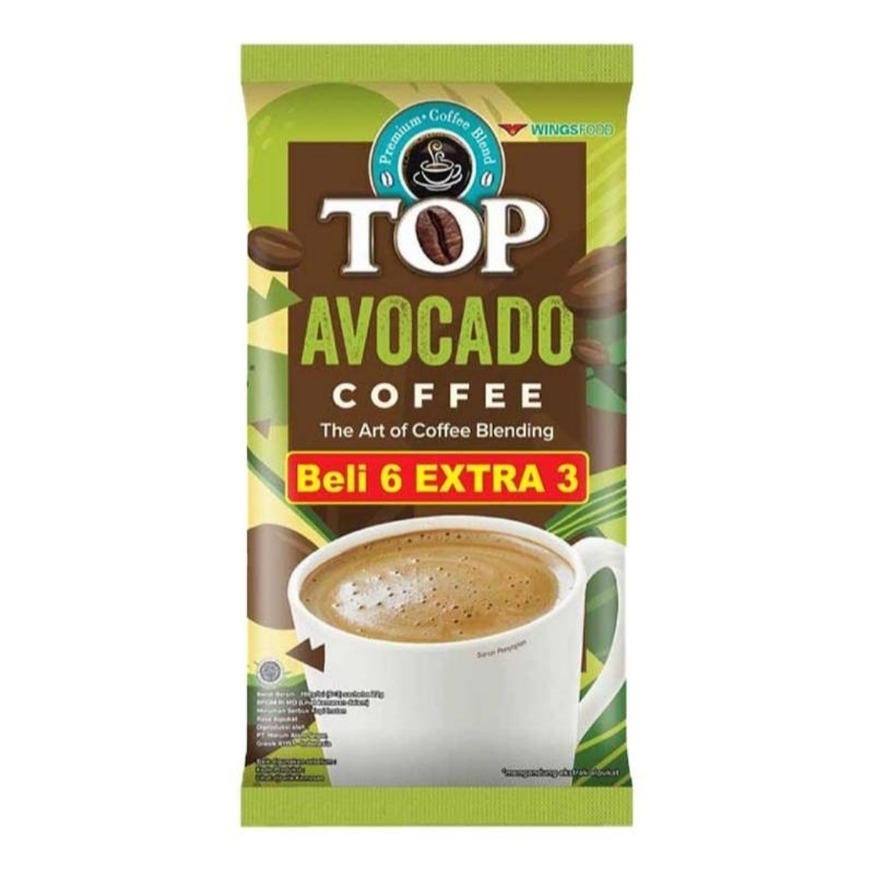 

Top coffee kopi Alpukat instan sachet 9x22gr