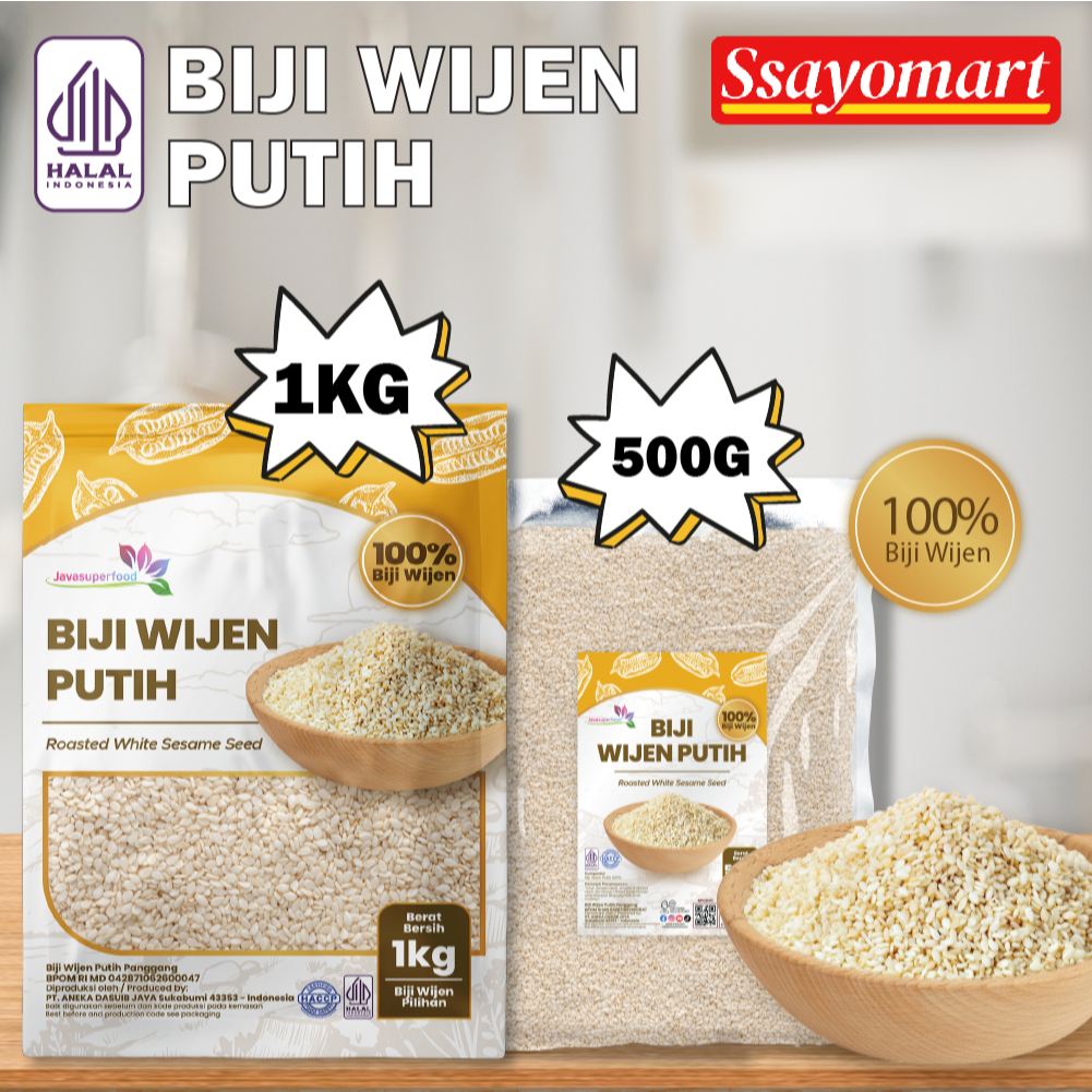 

[HALAL] BIJI WIJEN PUTIH 100% (1KG/500GR) / WHITE SESAME SEEDS