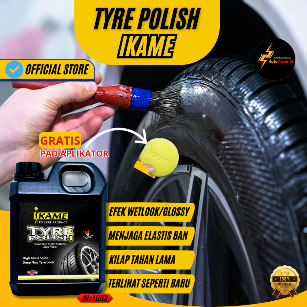 Semir Ban Motor-Mobil Berkualitas (EKONOMIS) / Semir Ban Ikame Tahan Lama / Semir Ban Ikame Original