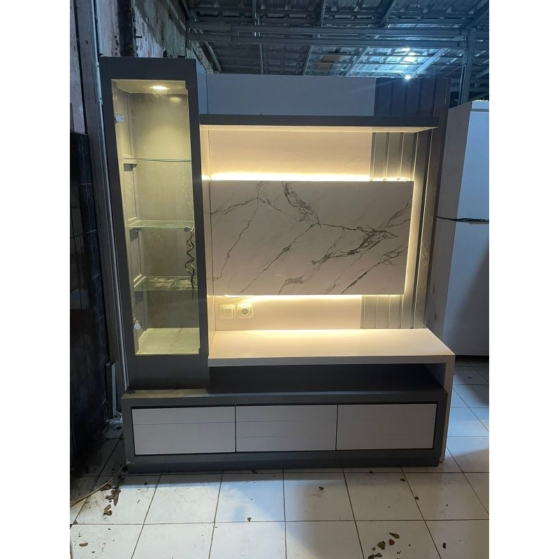 bupet tv backdrop tv multiplek ukuran 160x46x190