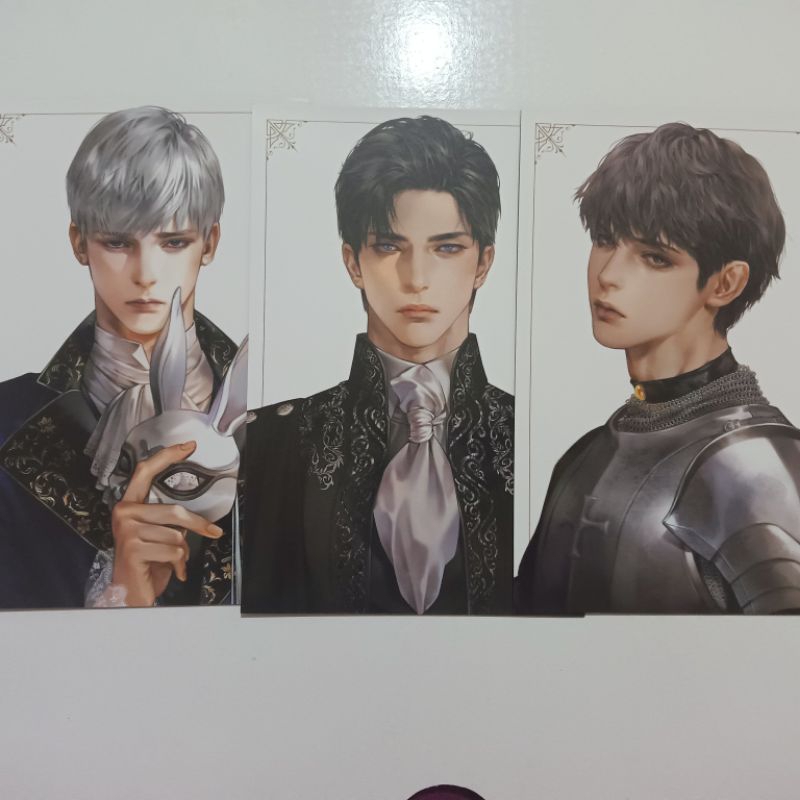 

POSTCARD NOVEL ILLUSTRATION VILLAINS ARE DESTINED TO DIE MANHWA
