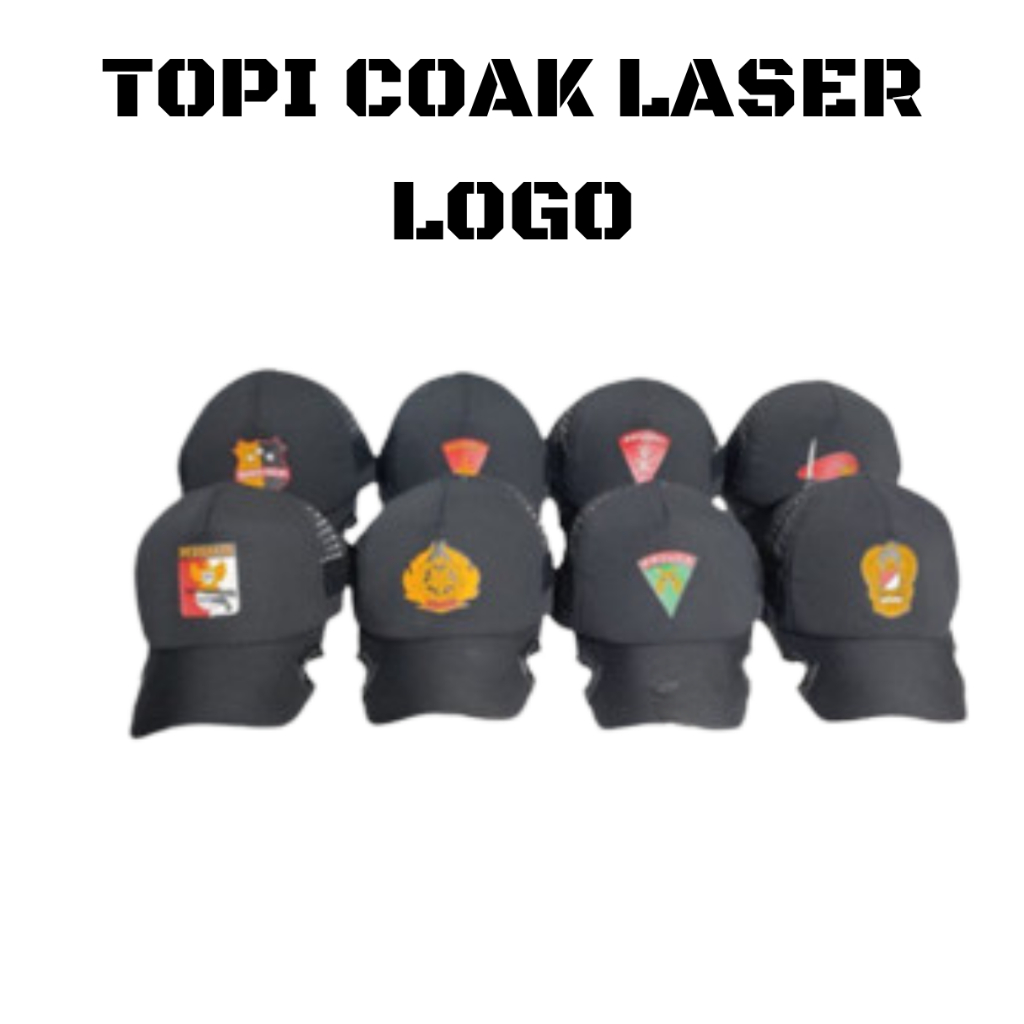 PROMO TOPI VELCRO TACTICAL / TOPI PRIA WANITA / TOPI VELCRO LASER / TOPI COAK LASER LOGO COD