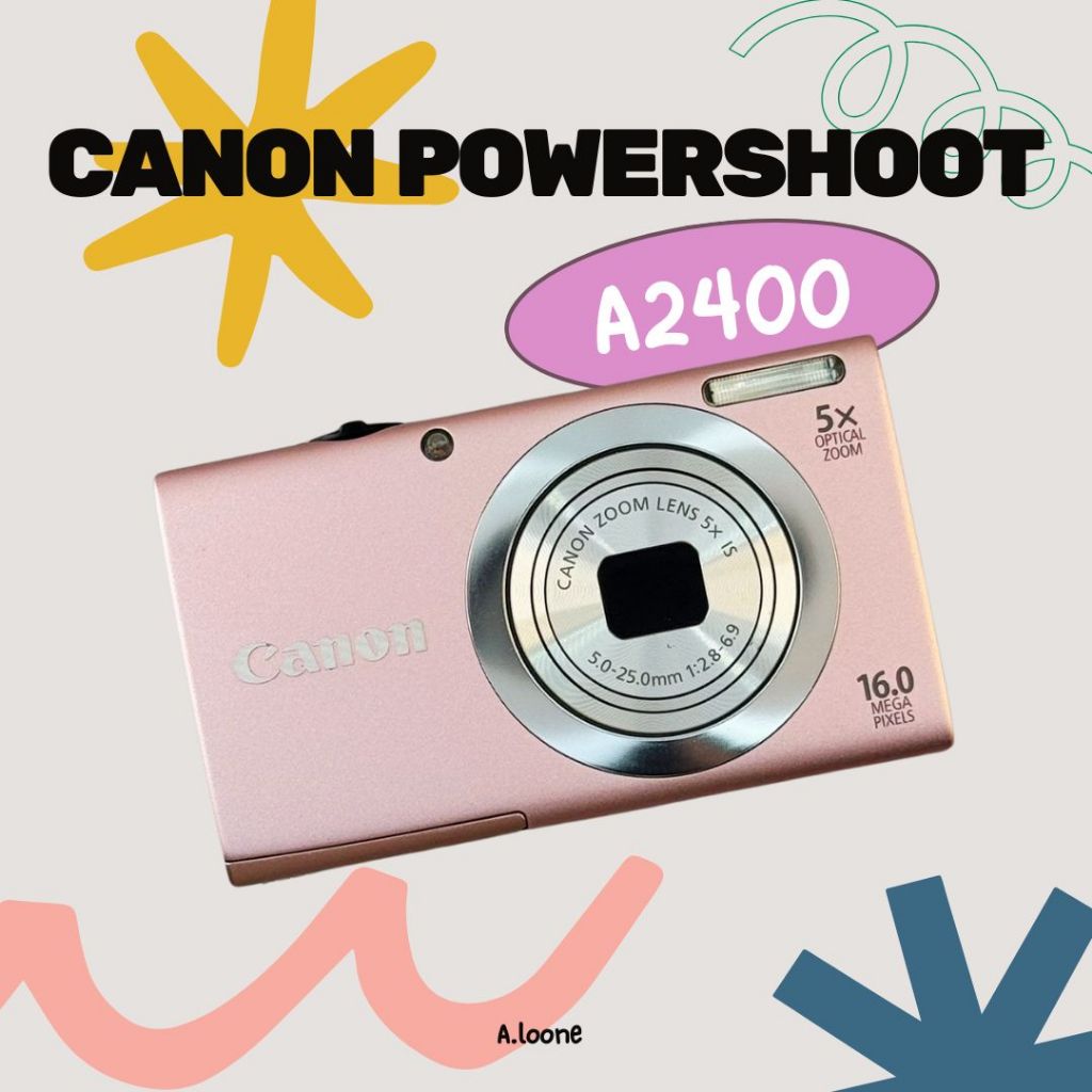 CANON POWERSHOOT A2400 DIGICAM ROSE GOLD PINK  DIGICAM KAMERA POCKET