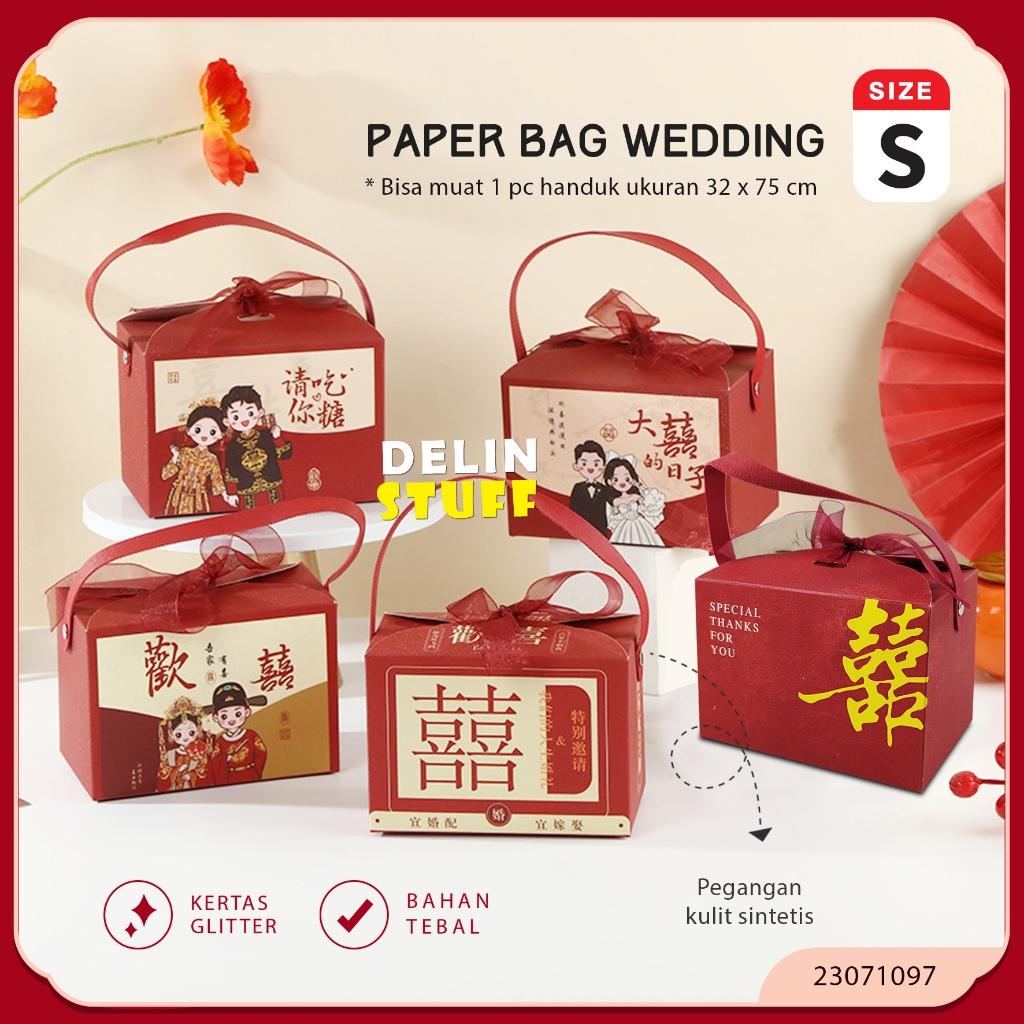 

Paper Bag Wedding Kotak Souvenir Pernikahan Paperbag Wedding Souvenir Teapai Phangter (23071097)