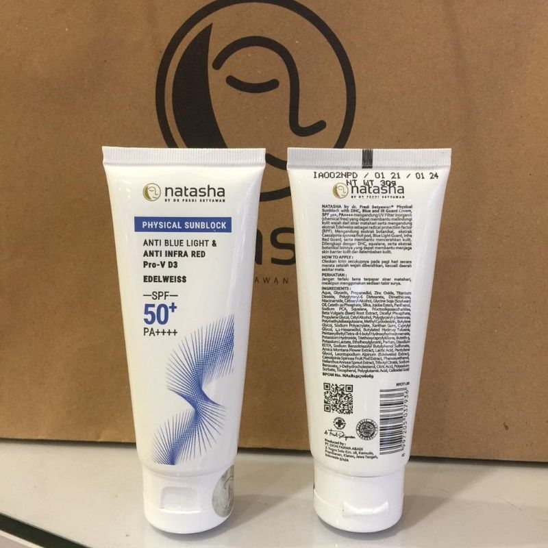 Natasha Skincare Physical Cream Pagi Sublock SPF 50 (Khusus Flek)