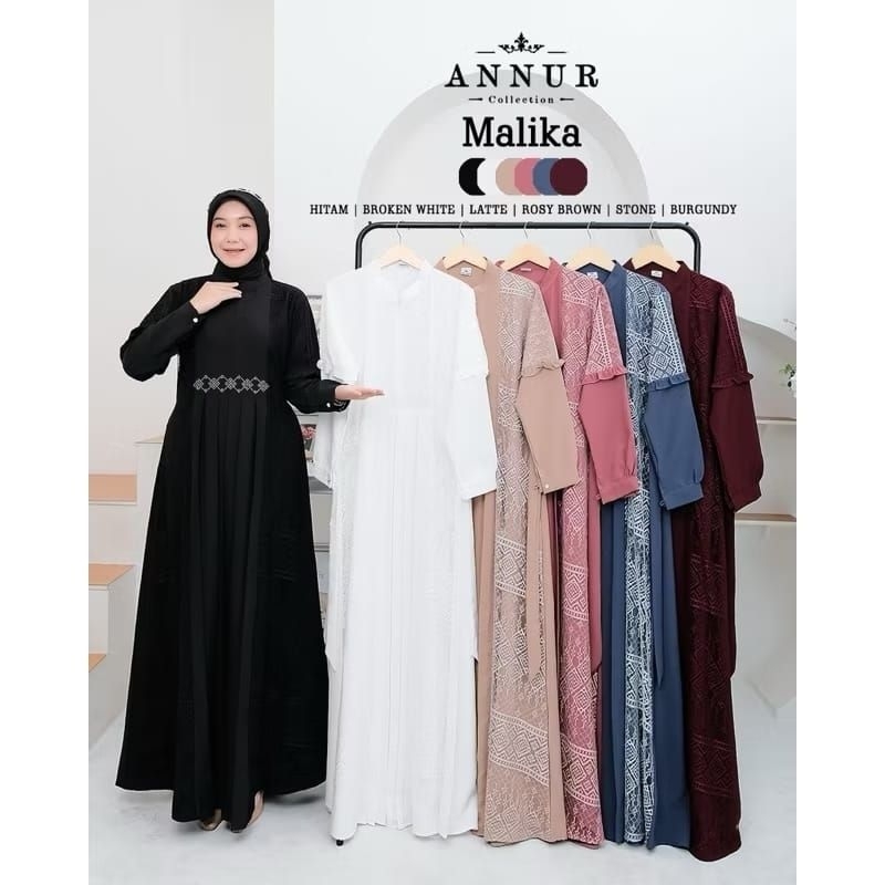MALIKA DRESS BRUKAT ORY AN NUR COLLECTION/GAMIS BRUKAT EXLUSIVE/GAMIS KONDANGAN/GAMIS LEBARAN  | #ga