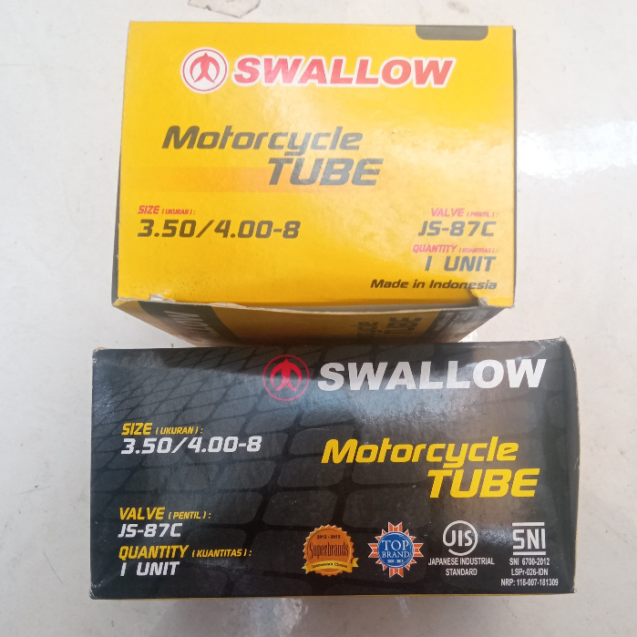 Ban Motor Ban Dalam Vespa Ukuran 350/400-8 Ring 8 Merek SWALLOW