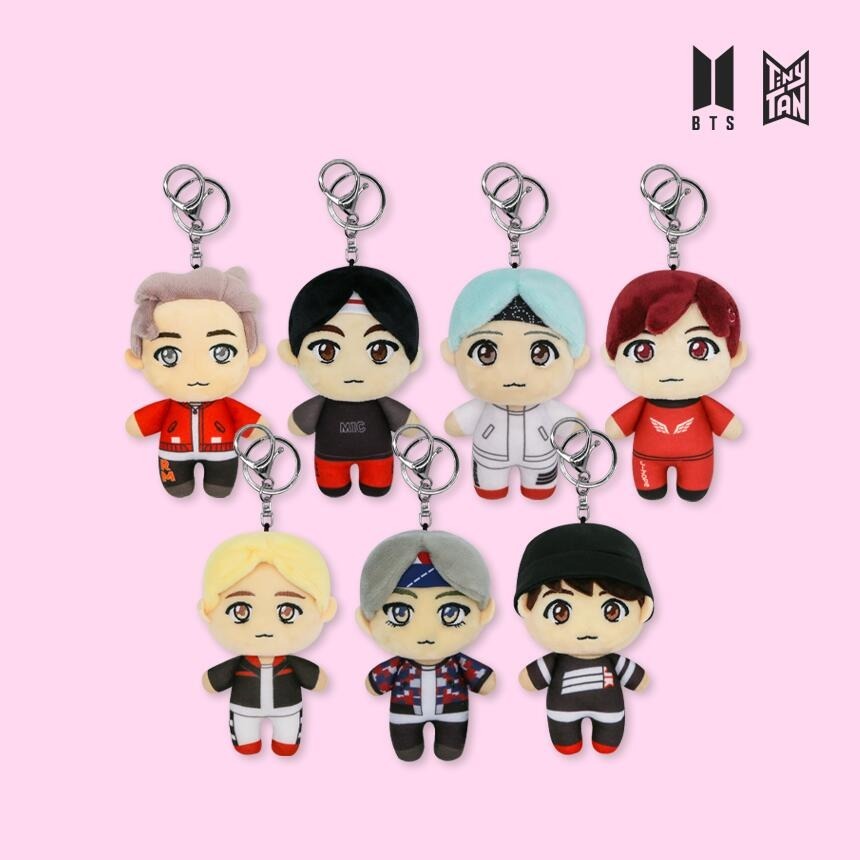 Boneka BTS Mic Drop Plush Keychain TinyTAN
