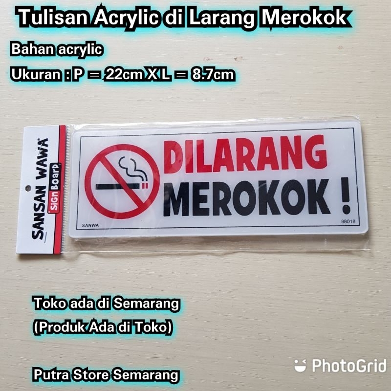 

Tulisan di larang merokok Acrylik Tulisan akrilik dilarang merokok