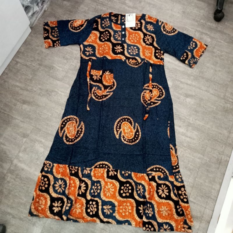 Daster Batik Sammy/Dress Klok Sammy/Daster Panjang Lengan 3/4