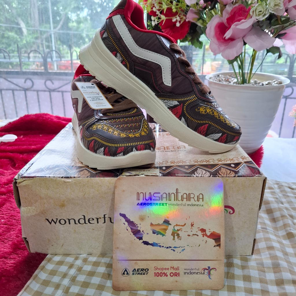 Aerostreet X Nusantara Kalimantan Sepatu Lokal Limited Edition Original
