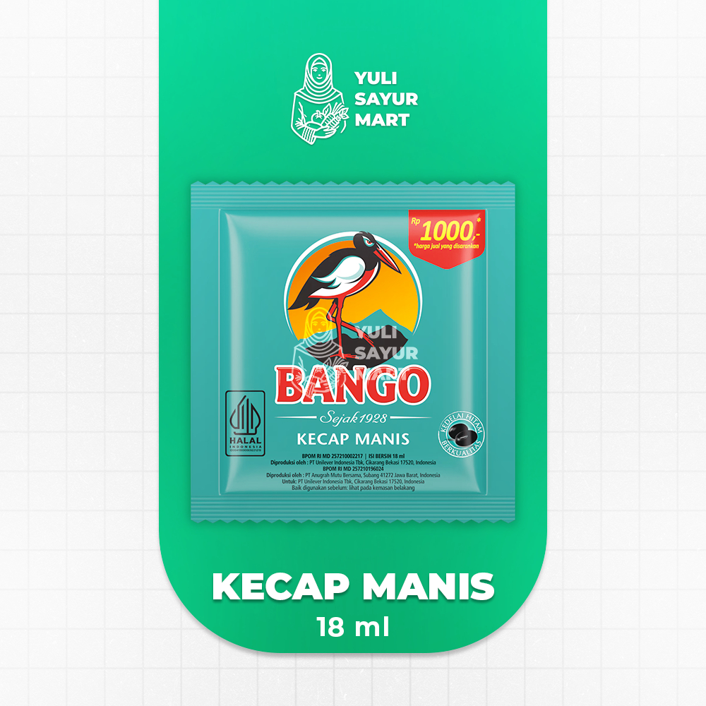 

Bango Kecap Manis 18ml - Yuli Sayur Mart