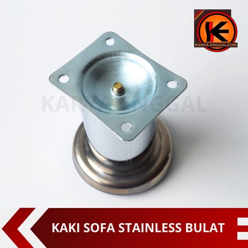 Kaki Sofa Stainless Chrome Bulat / Kaki Sofa Tabung