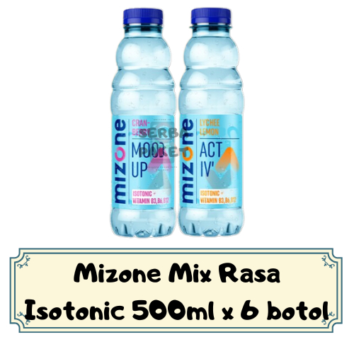 

Mizone Minuman Isotonic Rasa Mix 500 ml x 6 Botol